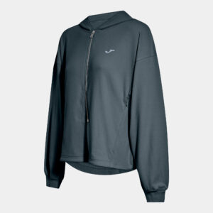 CHAQUETA CON CAPUCHA SOFT GRIS