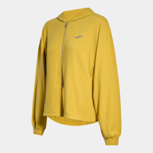 CHAQUETA CON CAPUCHA SOFT AMARILLO